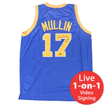 Chris Mullin LIVE Video signing Authentic Warriors Jersey